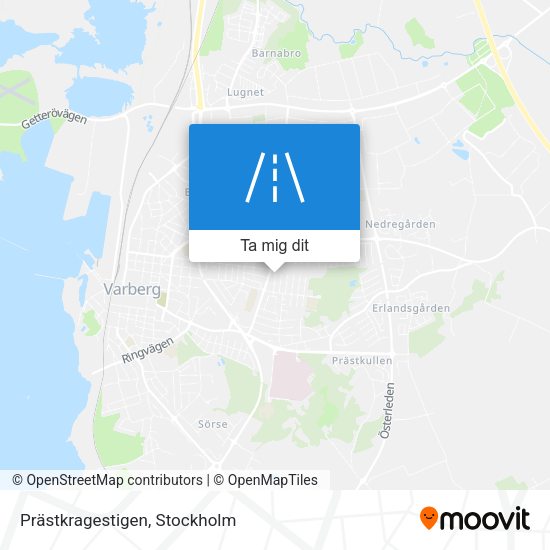 Prästkragestigen karta