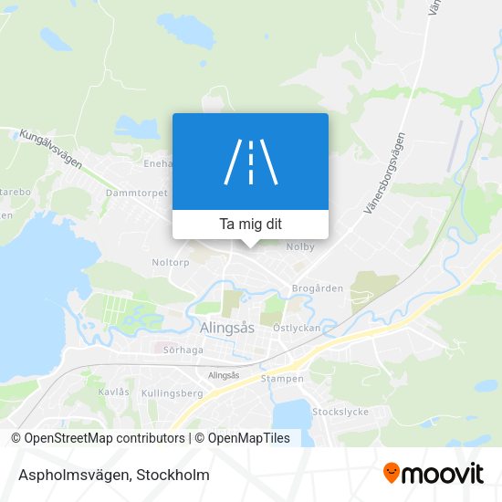 Aspholmsvägen karta