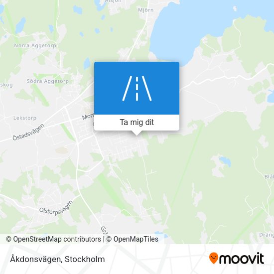 Åkdonsvägen karta