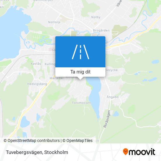 Tuvebergsvägen karta