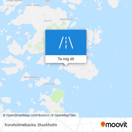 Korsholmebacke karta