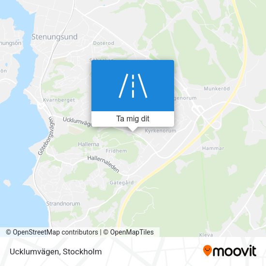 Ucklumvägen karta