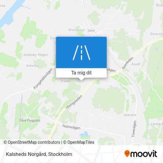 Kalsheds Norgård karta