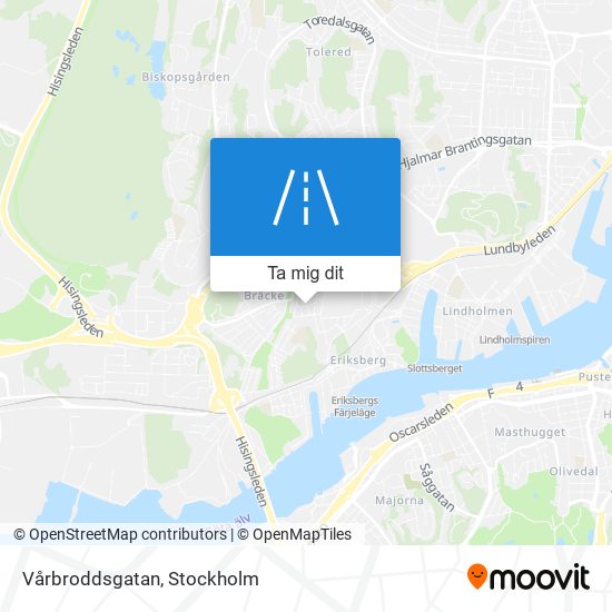 Vårbroddsgatan karta