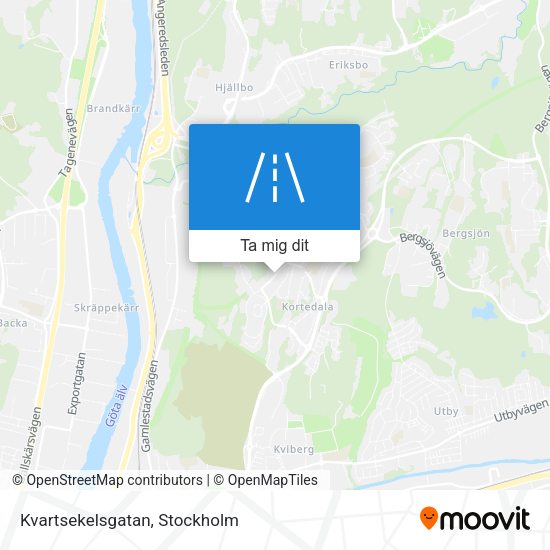 Kvartsekelsgatan karta