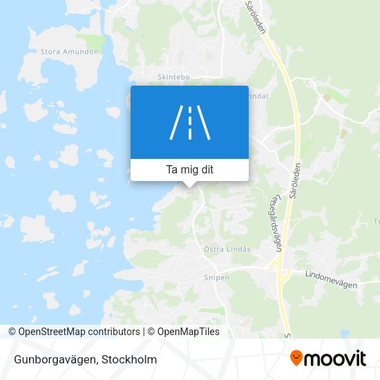Gunborgavägen karta