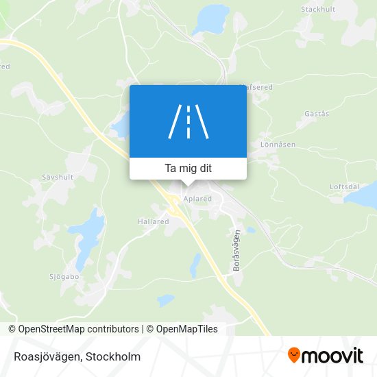 Roasjövägen karta
