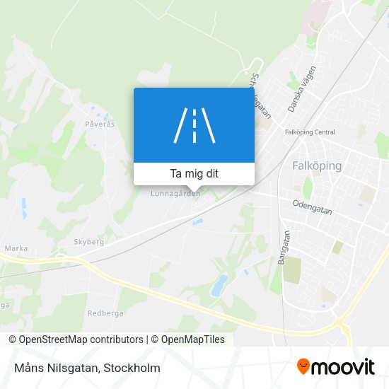 Måns Nilsgatan karta