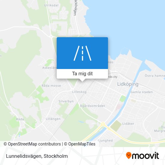 Lunnelidsvägen karta