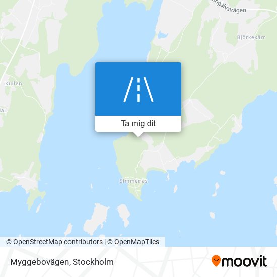 Myggebovägen karta