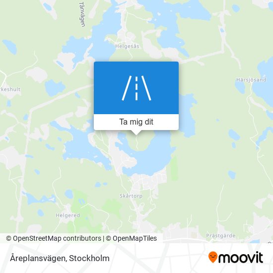 Åreplansvägen karta