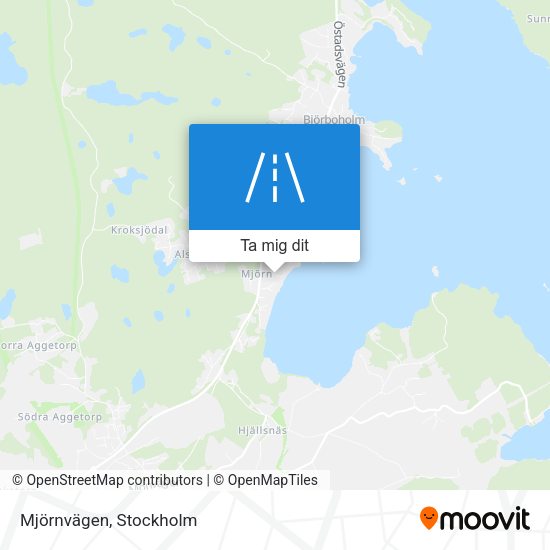 Mjörnvägen karta