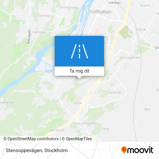 Stensoppevägen karta