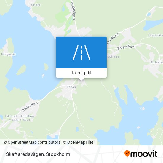 Skaftaredsvägen karta