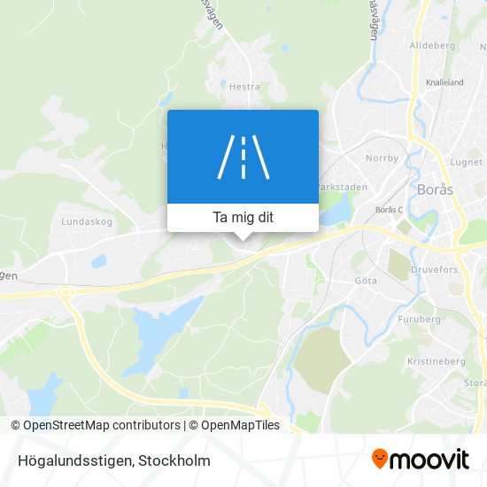 Högalundsstigen karta