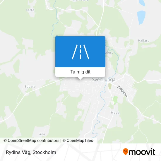 Rydins Väg karta