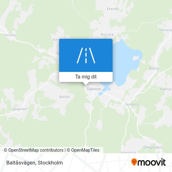 Baltåsvägen karta