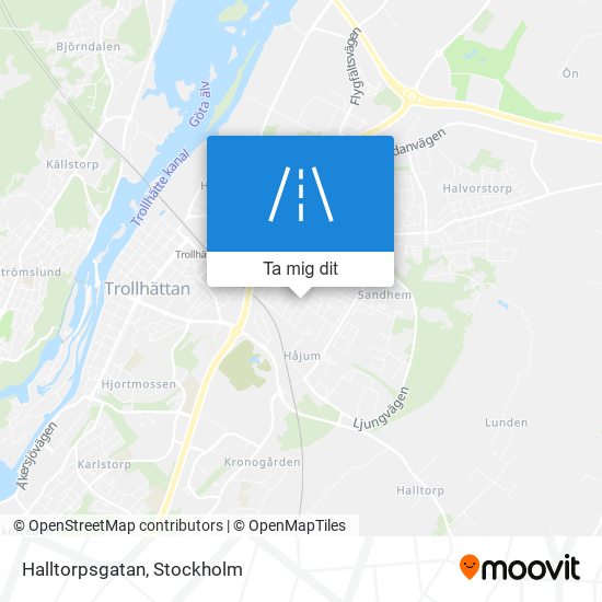 Halltorpsgatan karta