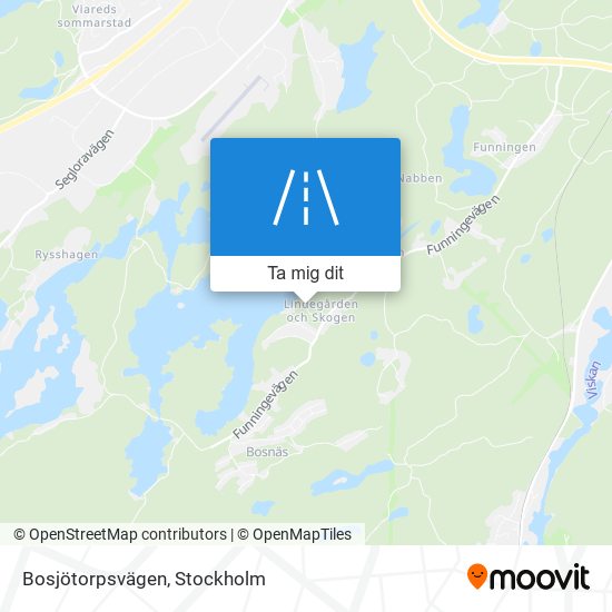 Bosjötorpsvägen karta