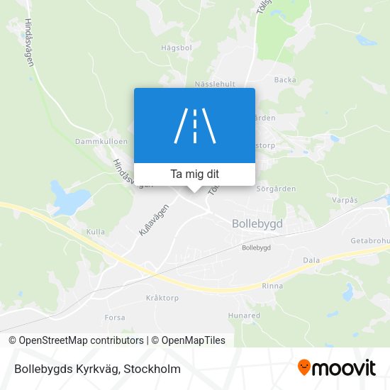 Bollebygds Kyrkväg karta