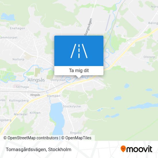 Tomasgårdsvägen karta