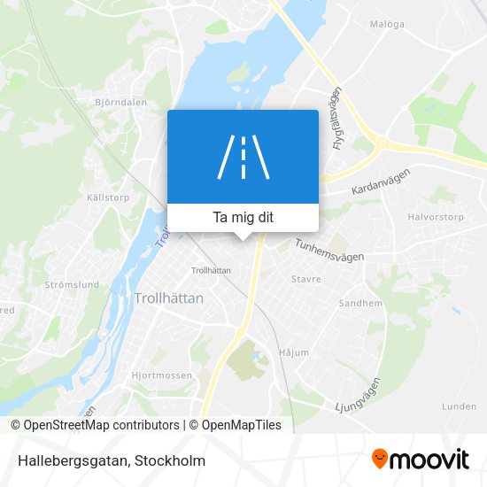 Hallebergsgatan karta