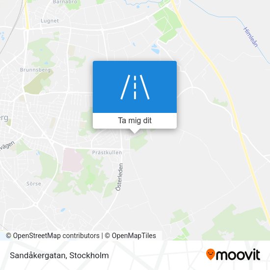 Sandåkergatan karta