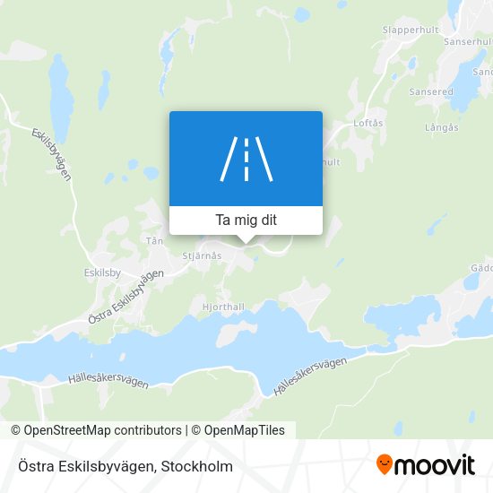 Östra Eskilsbyvägen karta