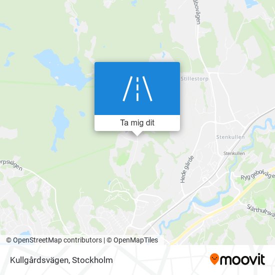 Kullgårdsvägen karta