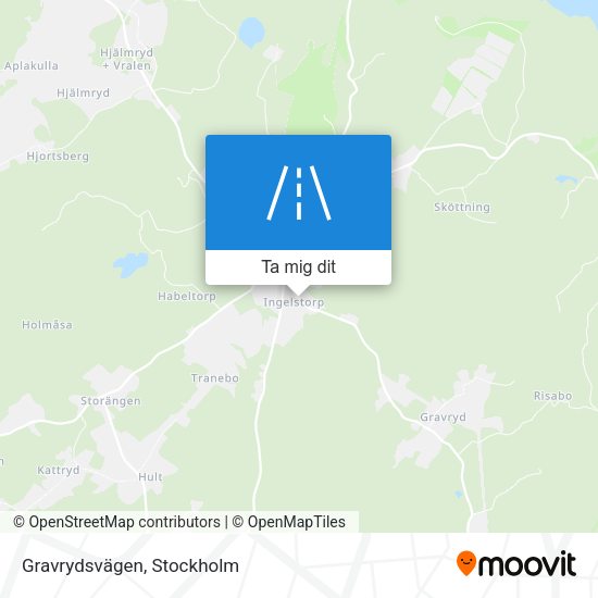 Gravrydsvägen karta