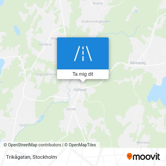Trikågatan karta