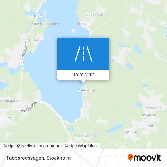 Tubbaredsvägen karta