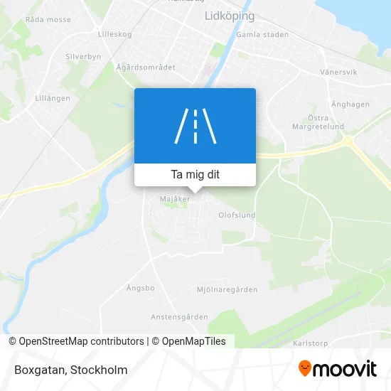 Boxgatan karta