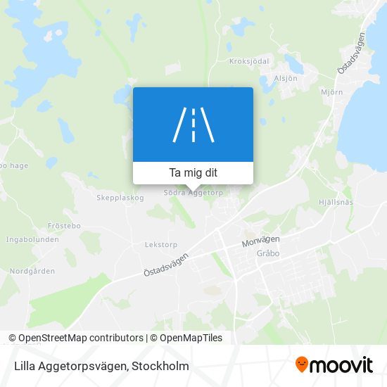 Lilla Aggetorpsvägen karta