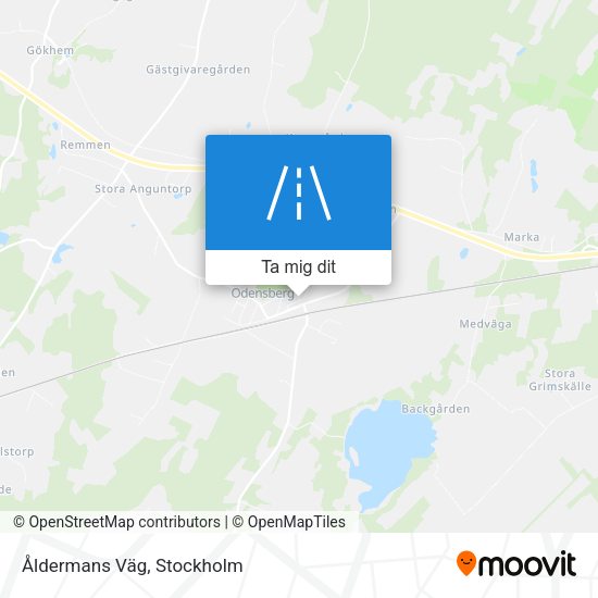 Åldermans Väg karta