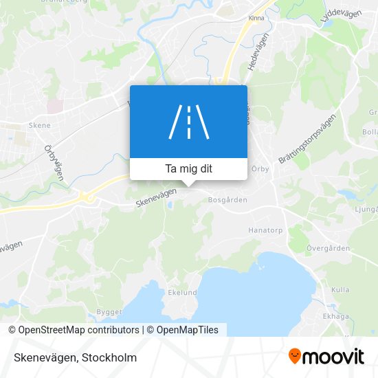 Skenevägen karta