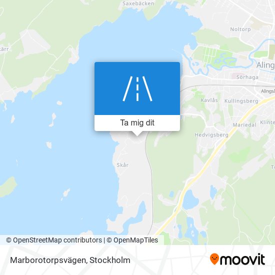 Marborotorpsvägen karta