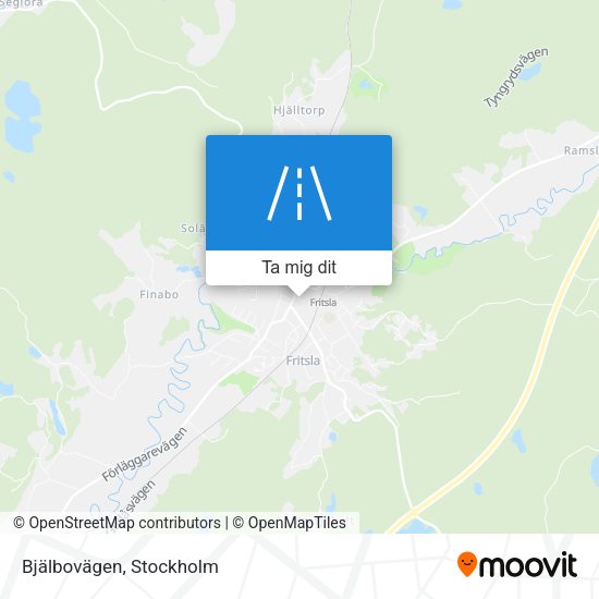Bjälbovägen karta
