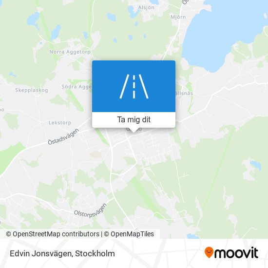 Edvin Jonsvägen karta