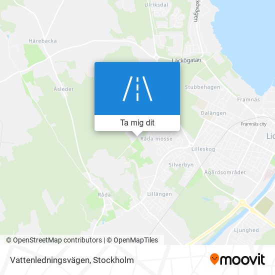 Vattenledningsvägen karta