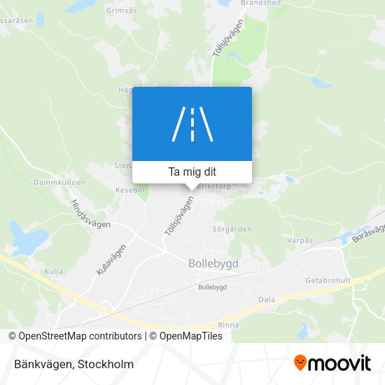 Bänkvägen karta