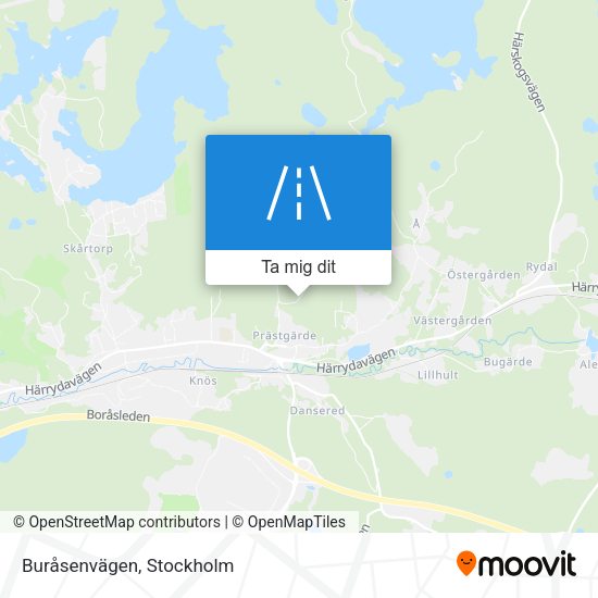 Buråsenvägen karta