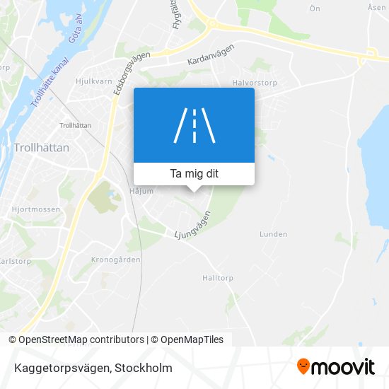 Kaggetorpsvägen karta