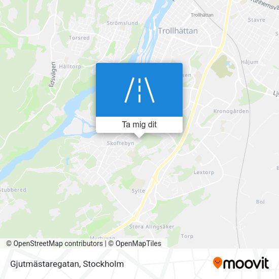 Gjutmästaregatan karta
