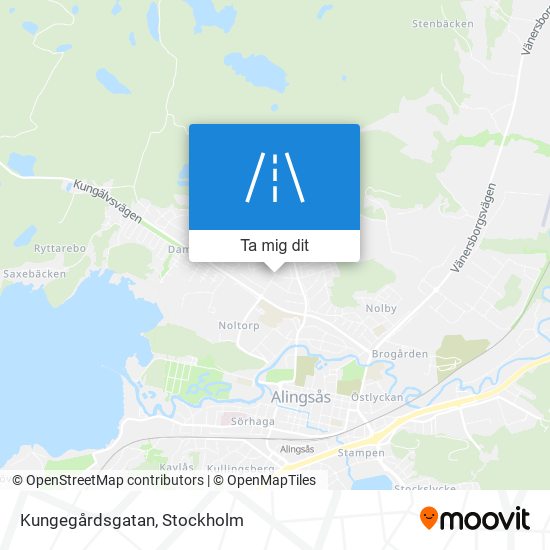 Kungegårdsgatan karta