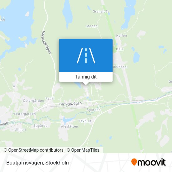 Buatjärnsvägen karta