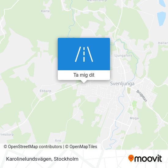 Karolinelundsvägen karta