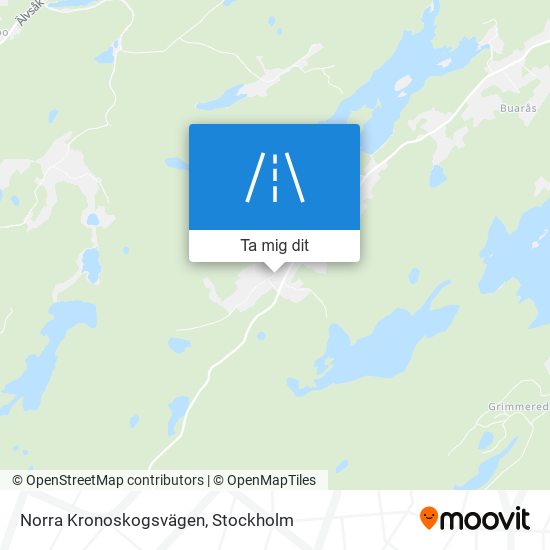 Norra Kronoskogsvägen karta