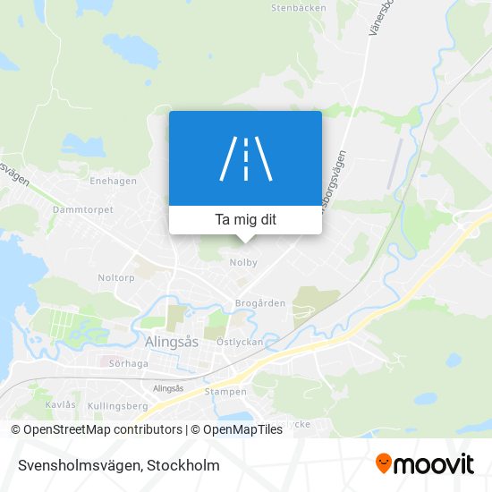 Svensholmsvägen karta