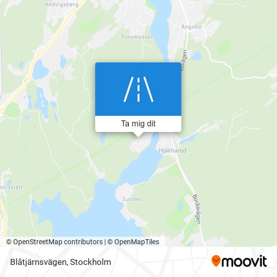 Blåtjärnsvägen karta